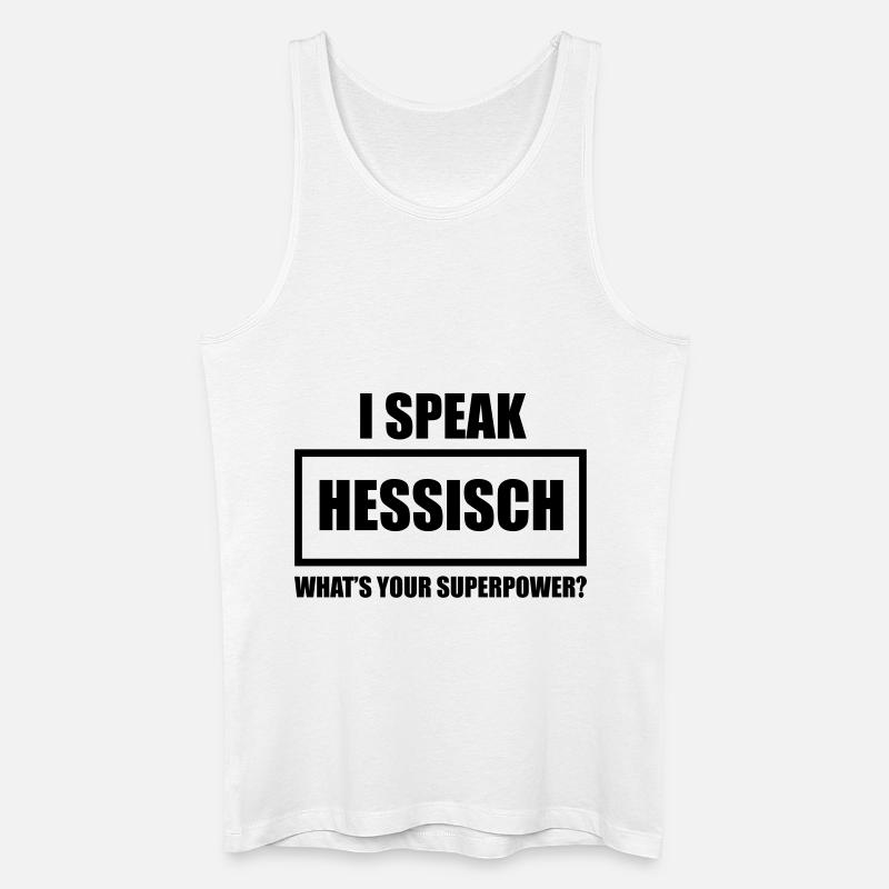 I Speak Hessisch - Männer Bio Tank Top - Weiß