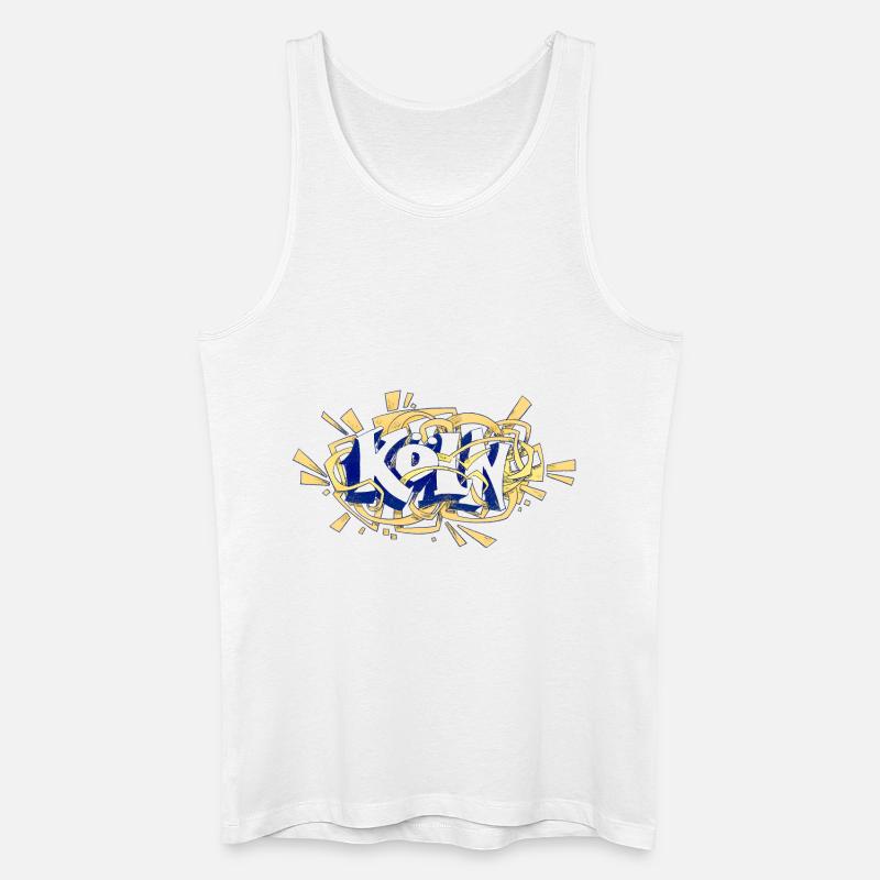 Köln - Männer Bio Tank Top - Weiß