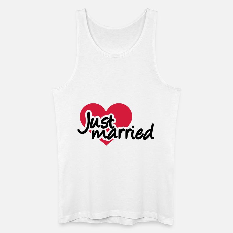 Just married - Männer Bio Tank Top - Weiß