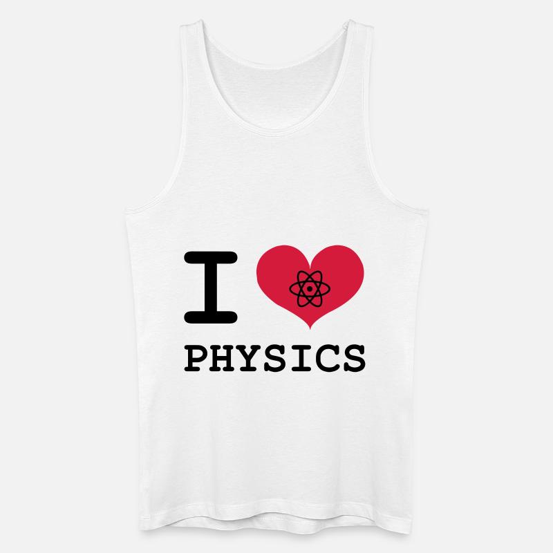 Ich liebe Physik! - Männer Bio Tank Top - Weiß