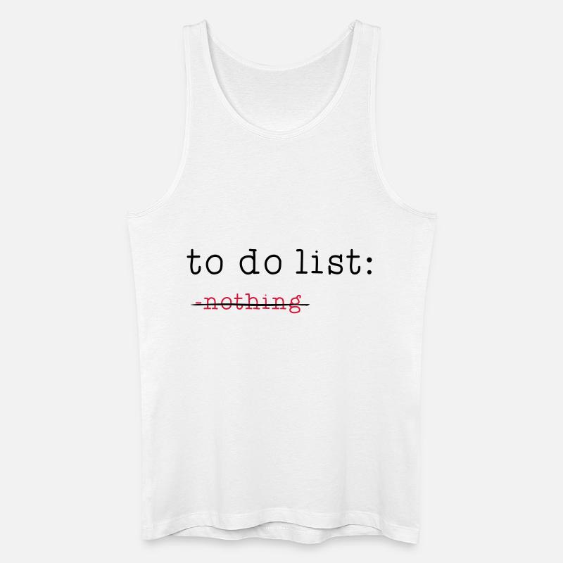 to do list - Männer Bio Tank Top - Weiß