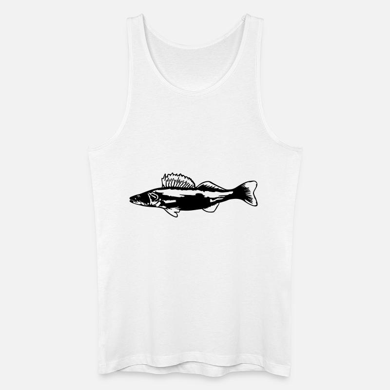 Zander ST - Männer Bio Tank Top - Weiß