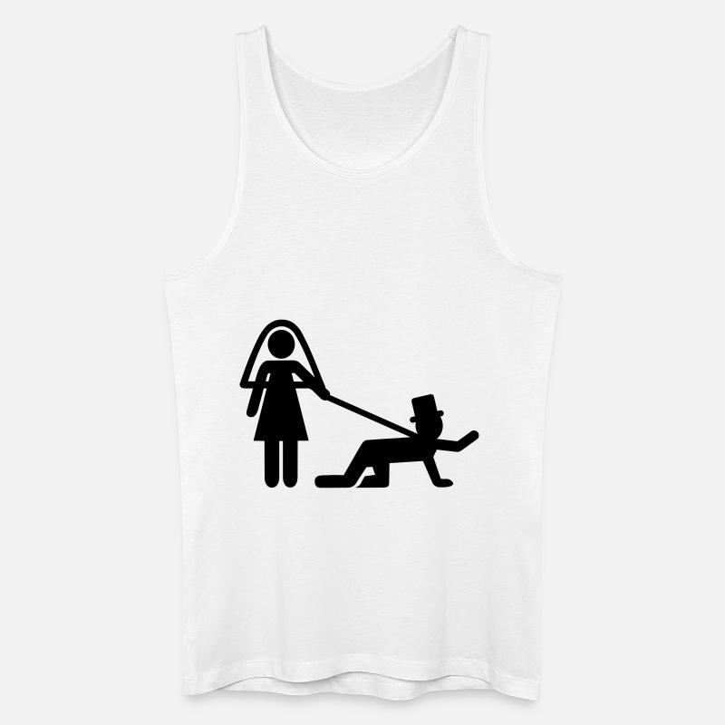 Hochzeit - Männer Bio Tank Top - Weiß