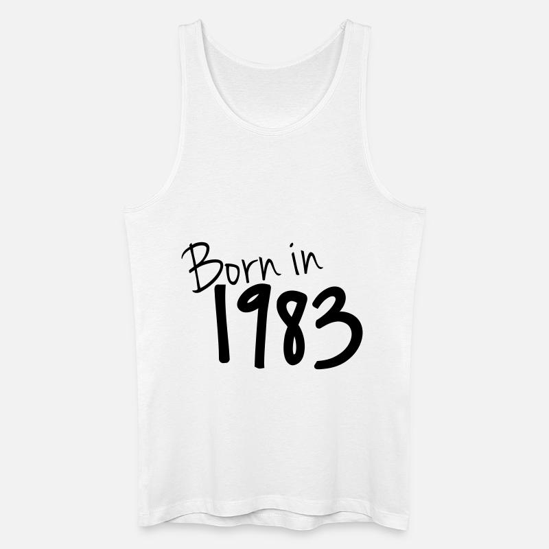 Geboren 1983 - Männer Bio Tank Top - Weiß