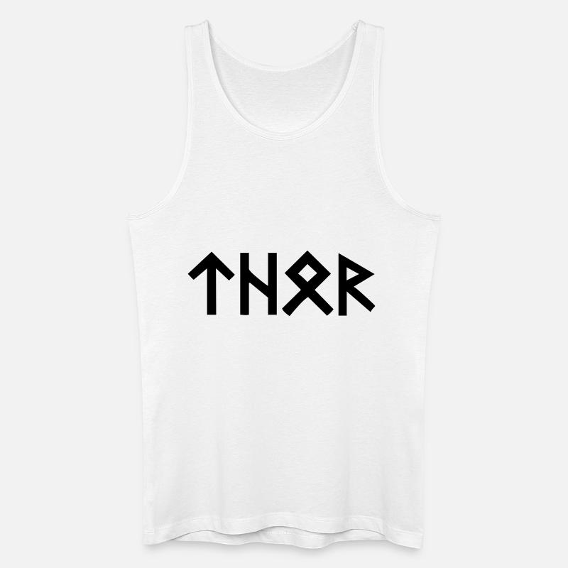 Thor Runen - Männer Bio Tank Top - Weiß