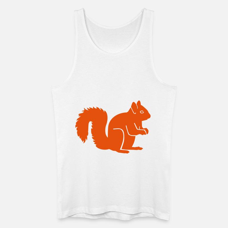 Eichhörnchen - Männer Bio Tank Top - Weiß