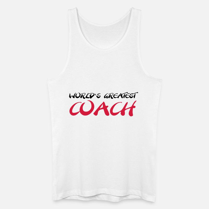 World's greatest Coach - Männer Bio Tank Top - Weiß