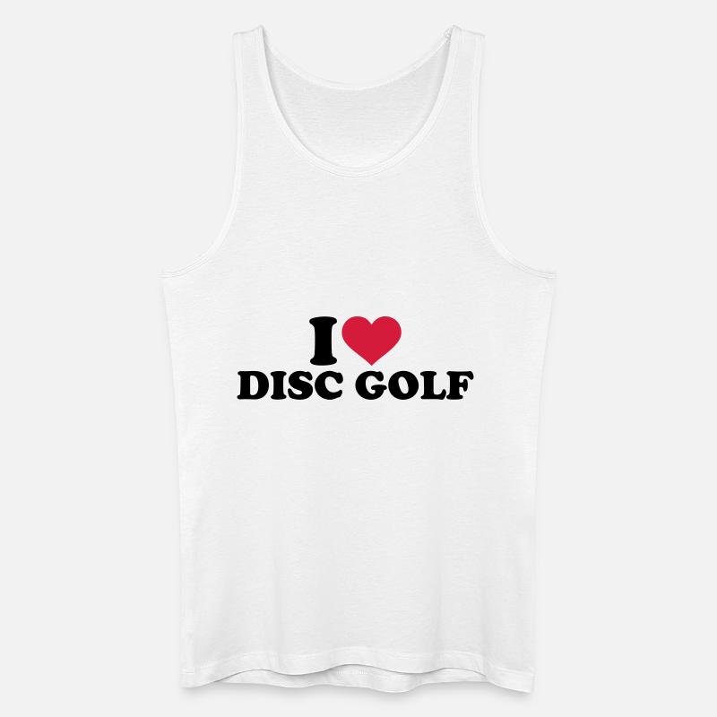 Disc golf - Männer Bio Tank Top - Weiß