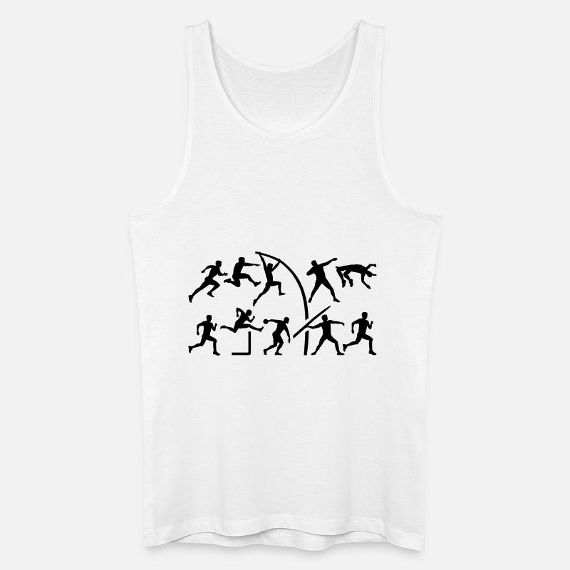 Zehnkampf - Männer Bio Tank Top - Weiß