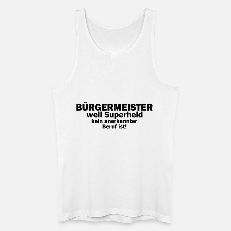 Bürgermeister - Männer Bio Tank Top - Weiß