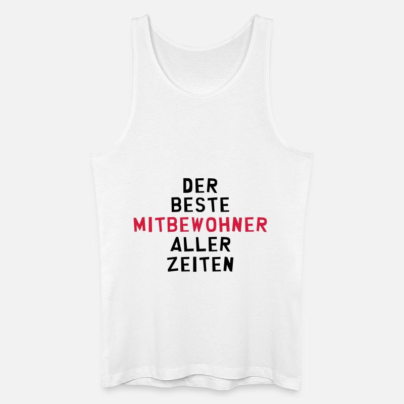 Mitbewohner Mitbewohnerin Freund Freundschaft Nähe - Männer Bio Tank Top - Weiß