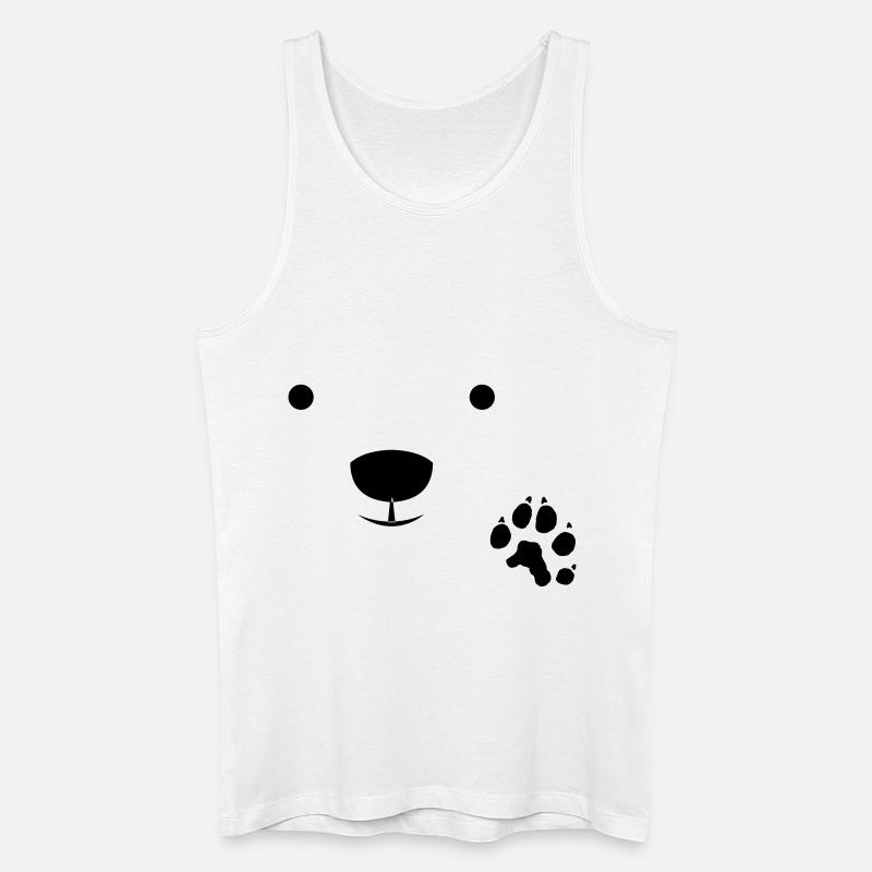 Polar Bear - Männer Bio Tank Top - Weiß