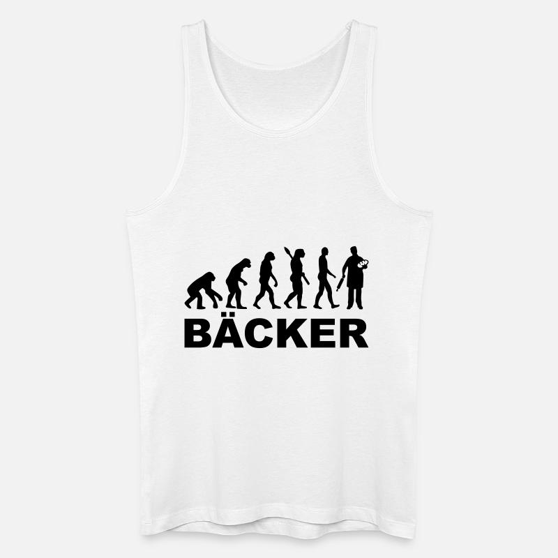 Bäcker - Männer Bio Tank Top - Weiß