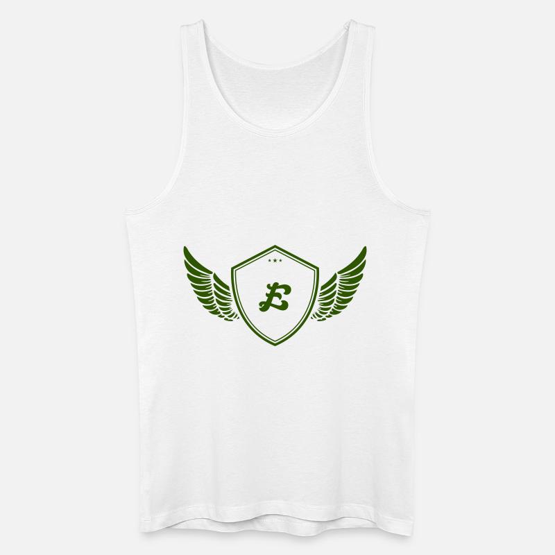 wappen e - Männer Bio Tank Top - Weiß