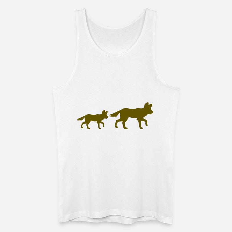 fuchs 2 - Männer Bio Tank Top - Weiß