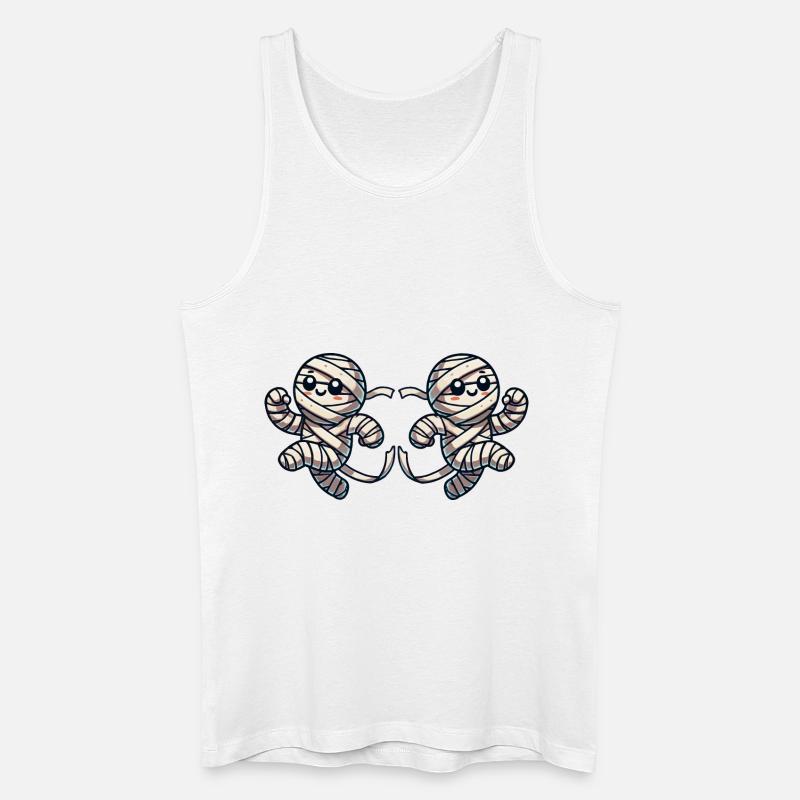 mumie comic 2 - Männer Bio Tank Top - Weiß