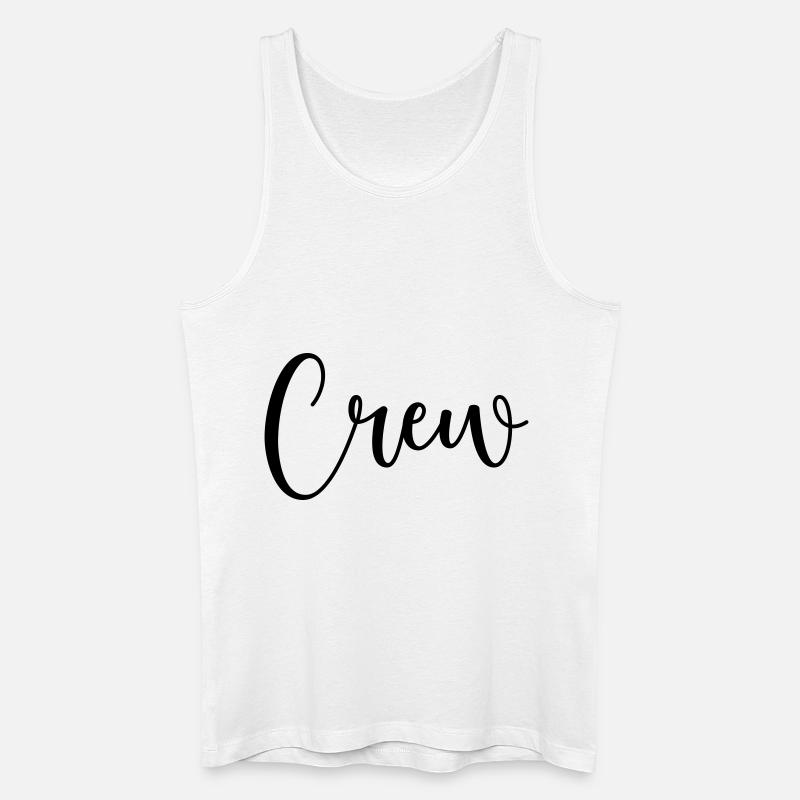 crew 1 - Männer Bio Tank Top - Weiß