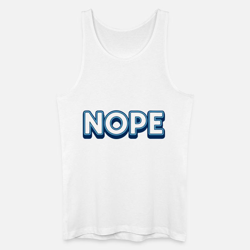 Nope. - Men’s Organic Tank Top - white