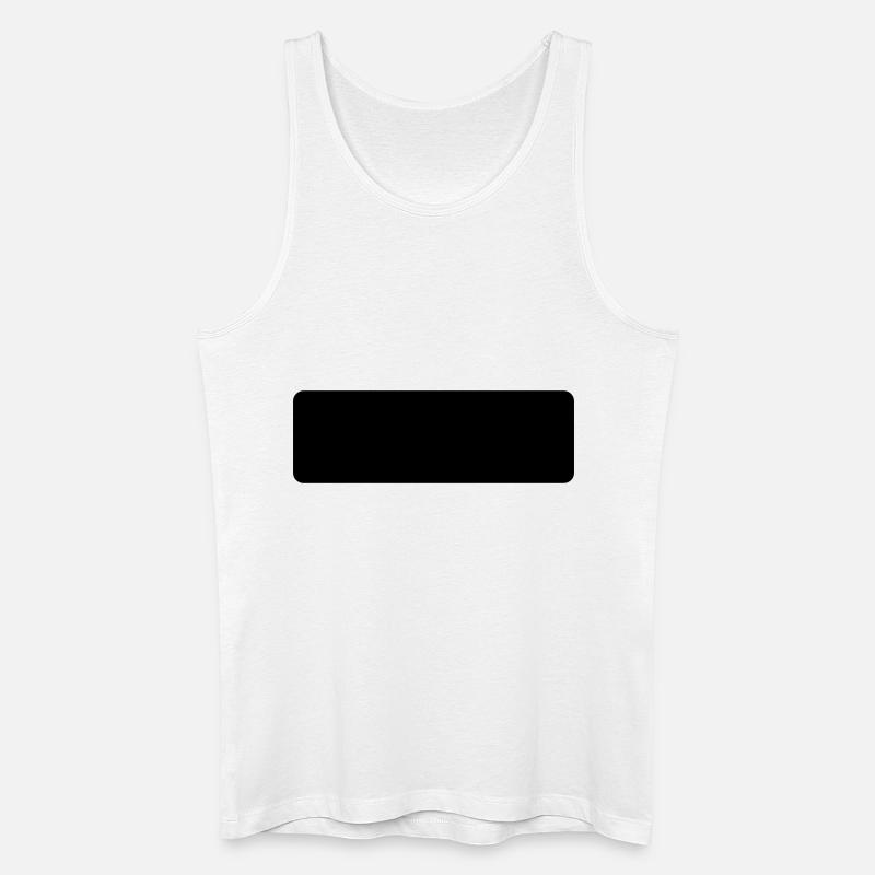 Rechteck - Männer Bio Tank Top - Weiß