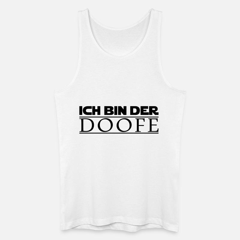 ich bin der doofe (jedi) - Männer Bio Tank Top - Weiß
