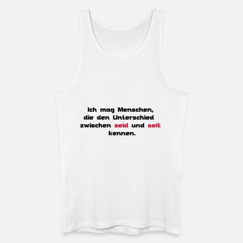 seid seit - Männer Bio Tank Top - Weiß