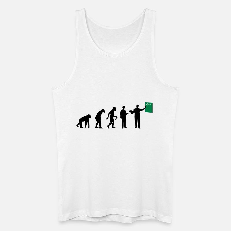 Teacher Evolution - Männer Bio Tank Top - Weiß