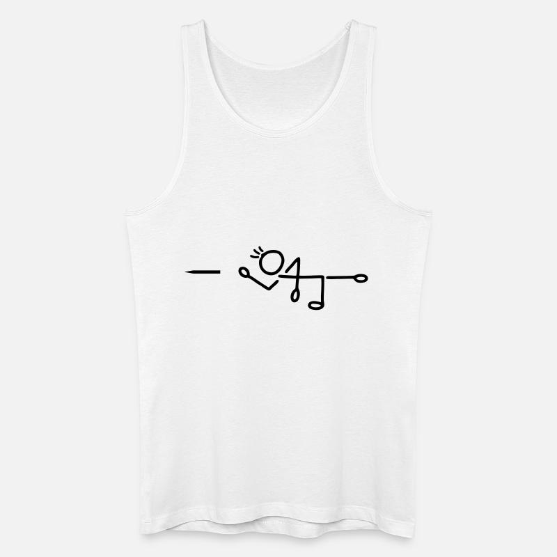 Pfeil werfen - Dart - Männer Bio Tank Top - Weiß
