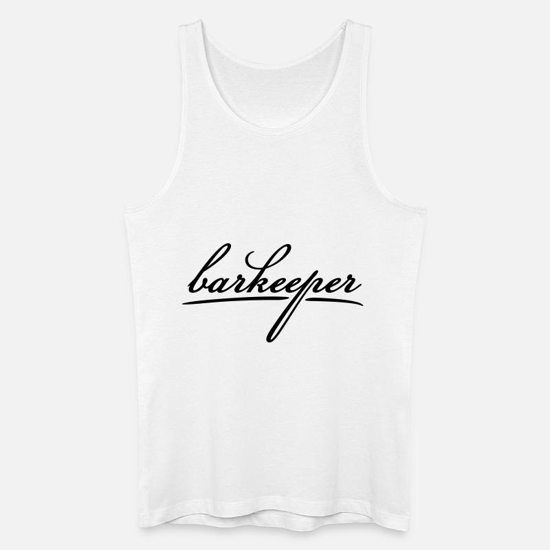barkeeper (a, 1c) - Männer Bio Tank Top - Weiß