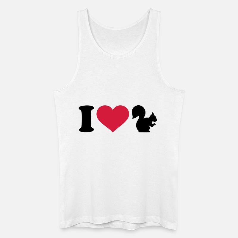 Eichhörnchen - Männer Bio Tank Top - Weiß
