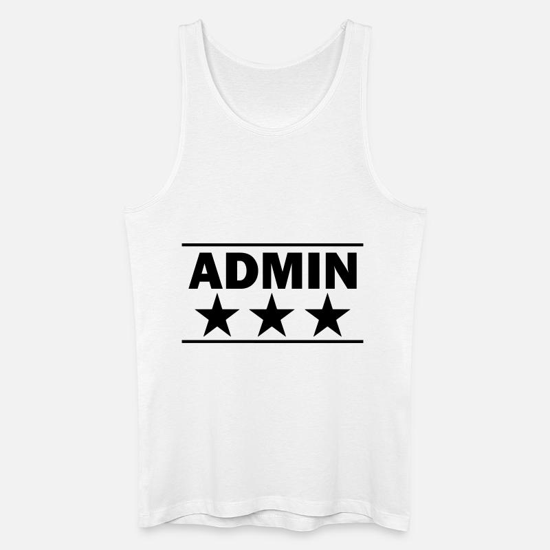 admin - Männer Bio Tank Top - Weiß