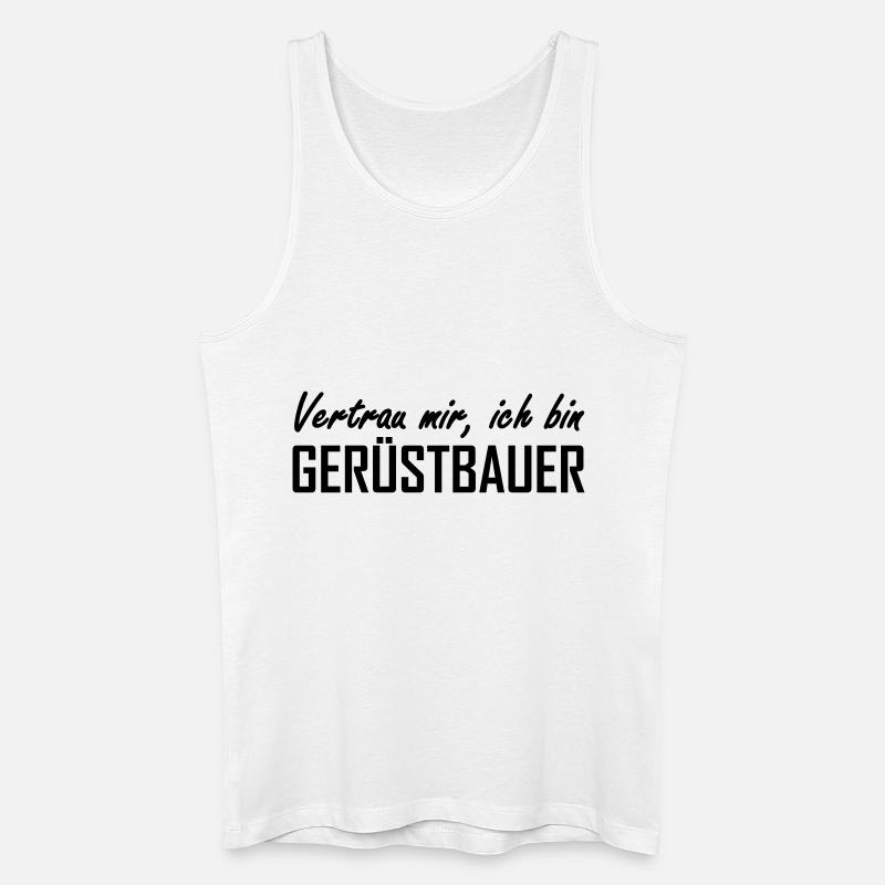 Gerüstbauer - Männer Bio Tank Top - Weiß