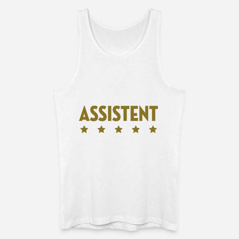 Assistent - Assistentin - Mitarbeiter - Chef - Männer Bio Tank Top - Weiß