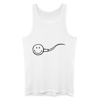Smiley Sperm - Men’s Organic Tank Top - white - Front