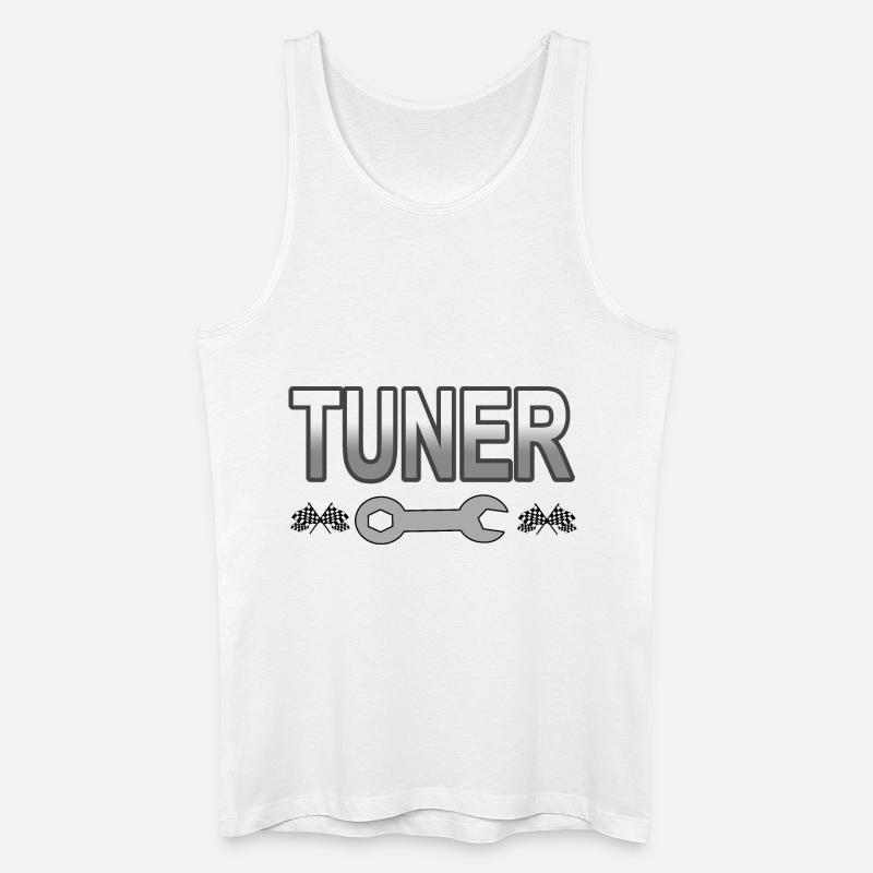 Auto - Männer Bio Tank Top - Weiß