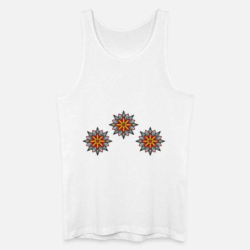 frost eiskristall 3 - Männer Bio Tank Top - Weiß