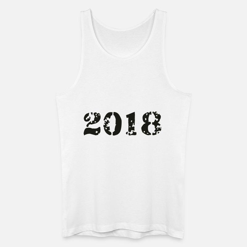 2018 - Männer Bio Tank Top - Weiß