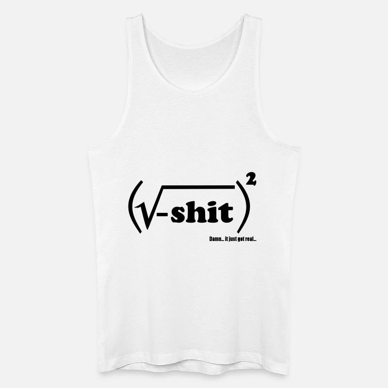 Shit is real - Männer Bio Tank Top - Weiß