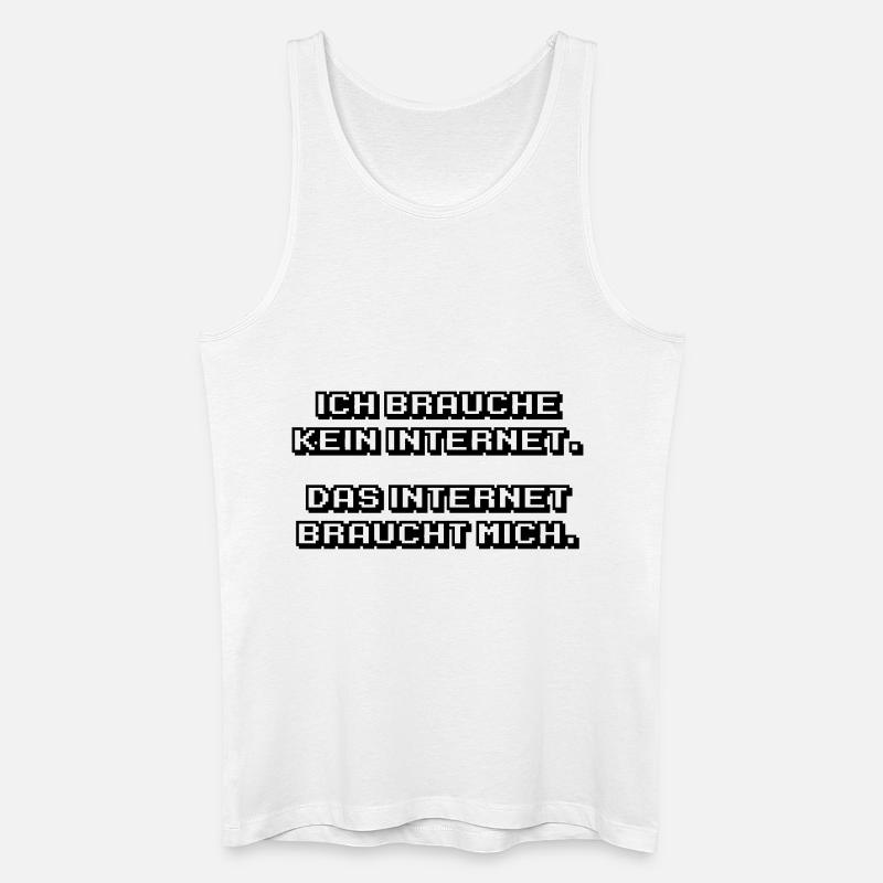 Internet - Männer Bio Tank Top - Weiß