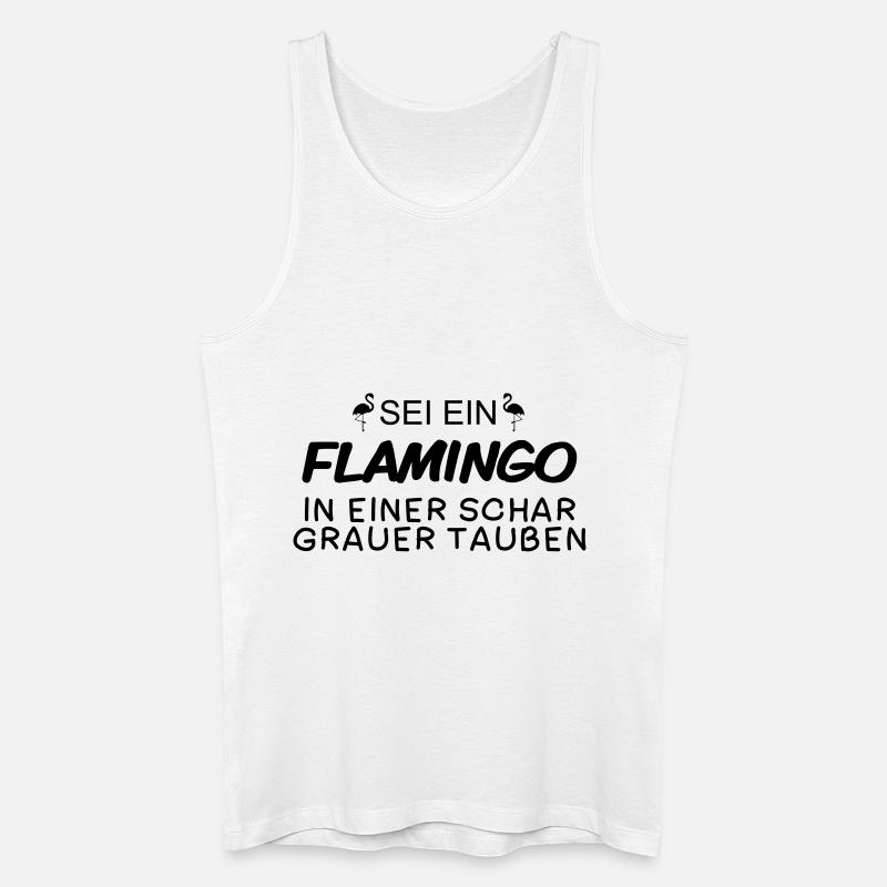 sei ein flamingo - Männer Bio Tank Top - Weiß