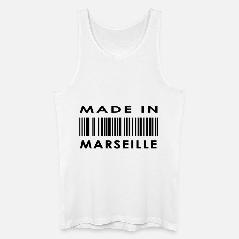 Marseille - Männer Bio Tank Top - Weiß