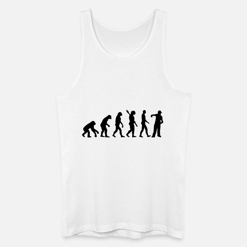 Evolution Rapper - Men’s Organic Tank Top - white