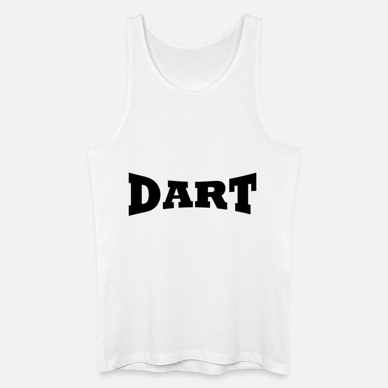 Dart Schriftzug - Männer Bio Tank Top - Weiß