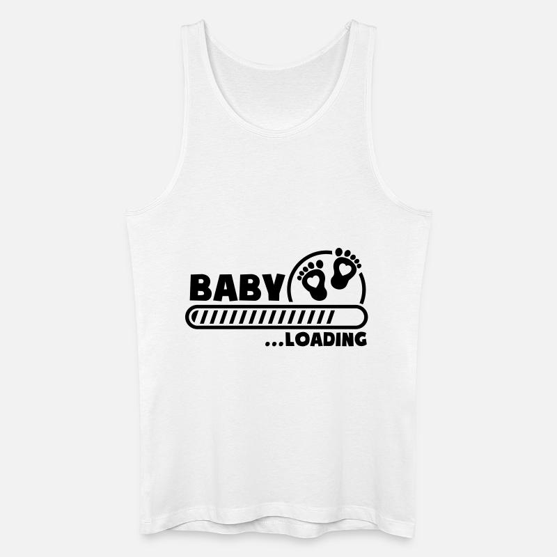 baby_loading_g1 - Männer Bio Tank Top - Weiß