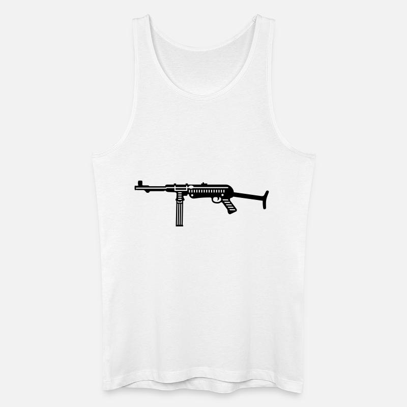 mp 38 40 1f - Männer Bio Tank Top - Weiß
