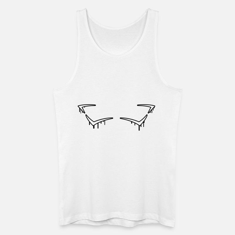 Graffiti Frame - Männer Bio Tank Top - Weiß