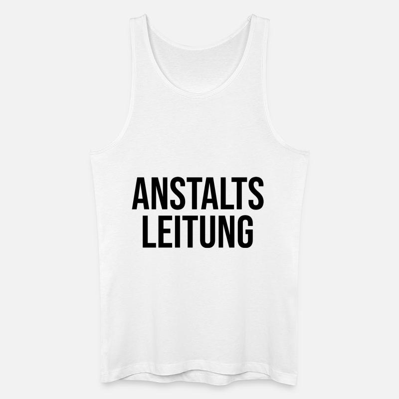 Anstaltsleitung - Männer Bio Tank Top - Weiß
