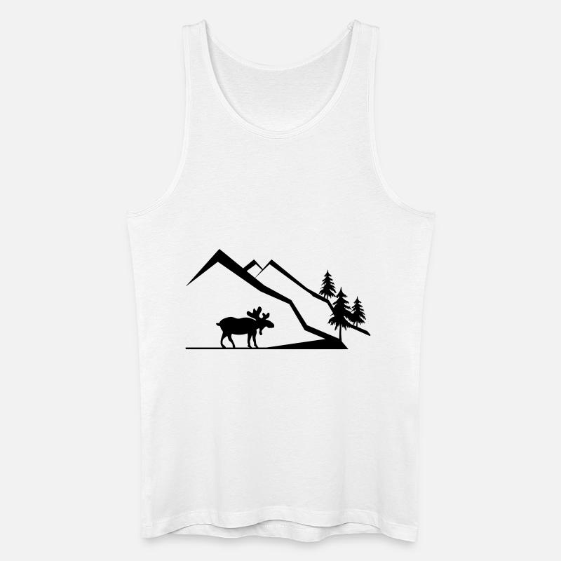 Berge - Männer Bio Tank Top - Weiß