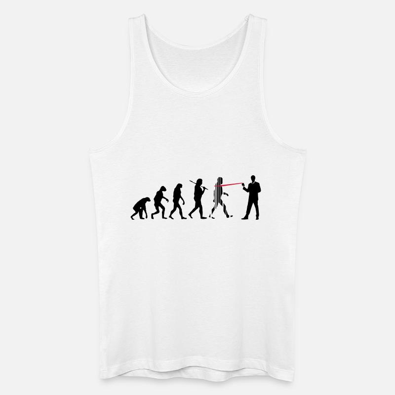 evolution nsa - Men’s Organic Tank Top - white