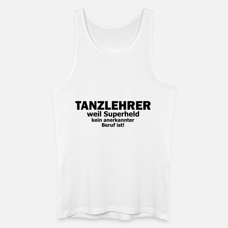 tanzlehrer - Männer Bio Tank Top - Weiß