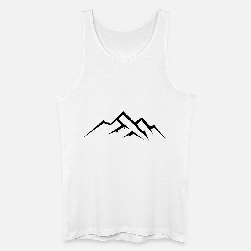 berge - Männer Bio Tank Top - Weiß